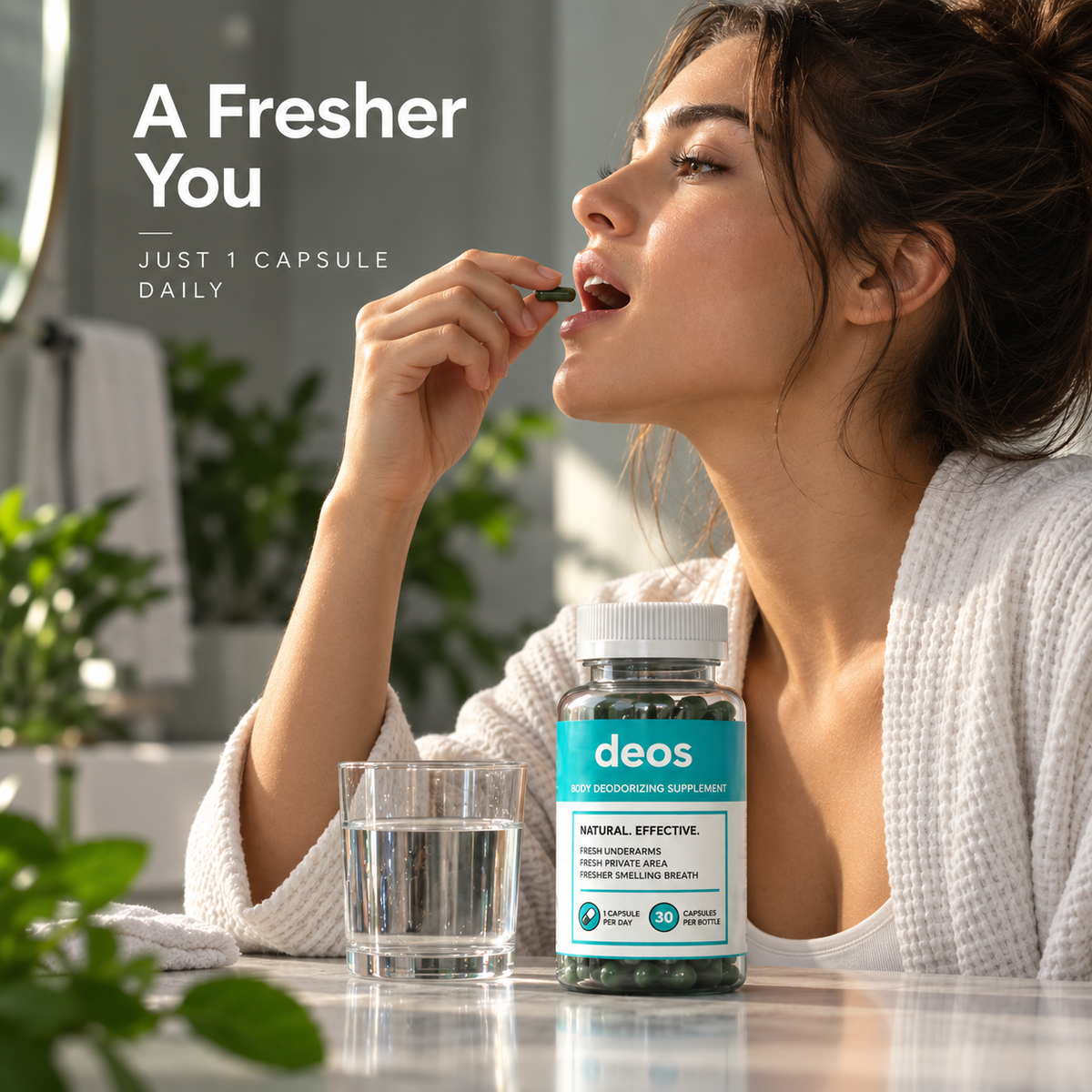 PureScnt Body Deodorizing Supplement — All Day Freshness From Within (30 capsules)