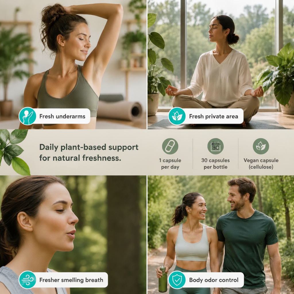 PureScnt Body Deodorizing Supplement — All Day Freshness From Within (30 capsules)
