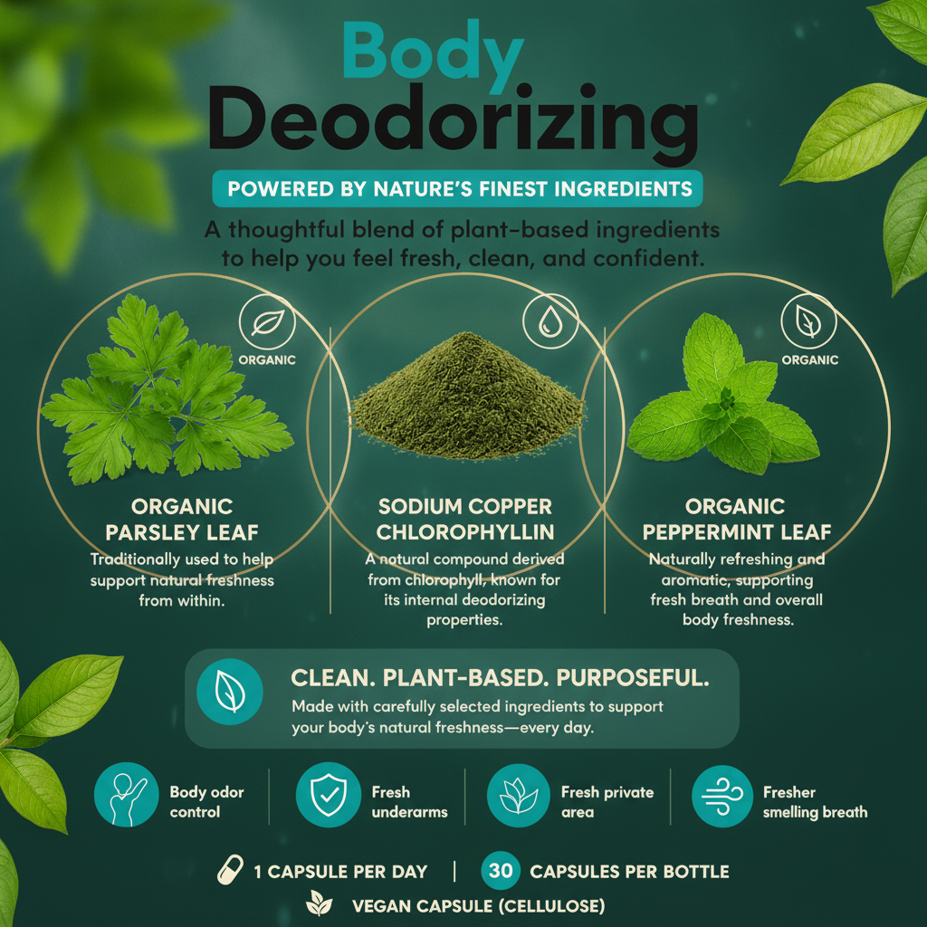 Natural ingredients for effective odor control.